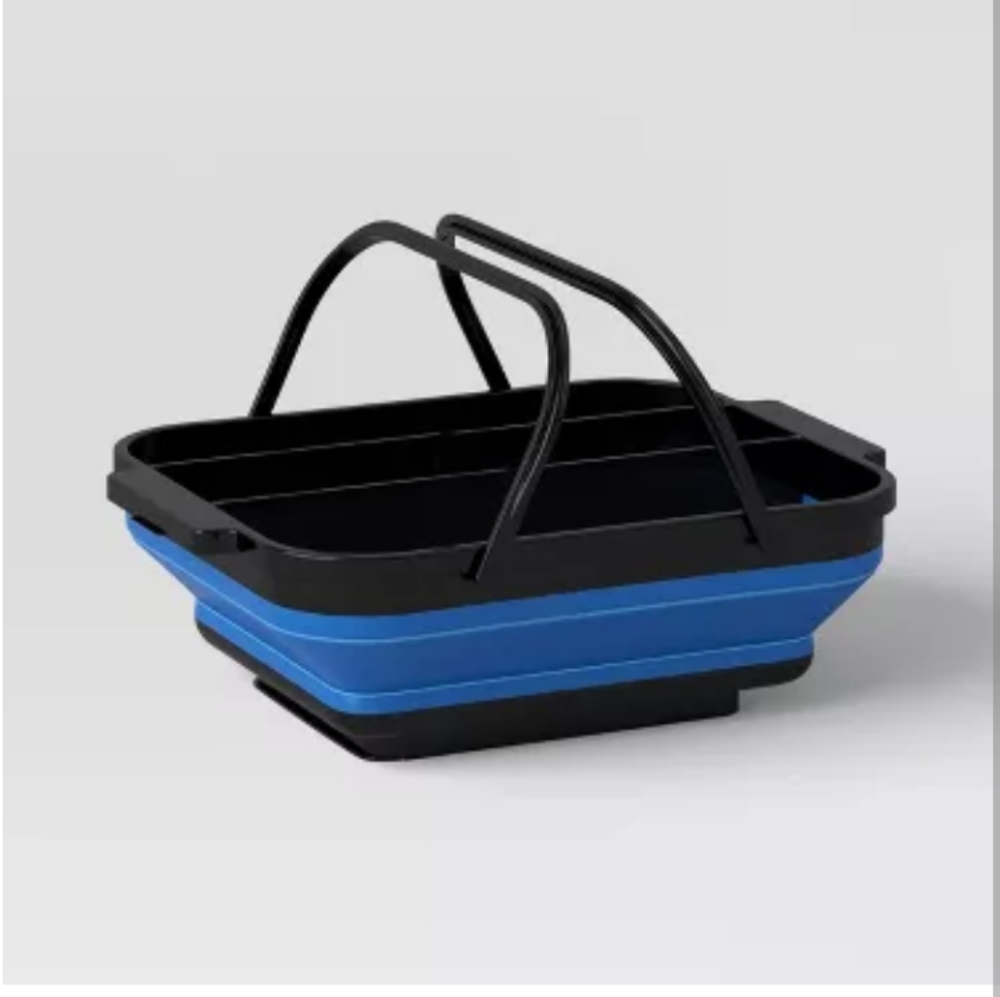 Room Essentials Collapsible Caddy Blue Dolphin